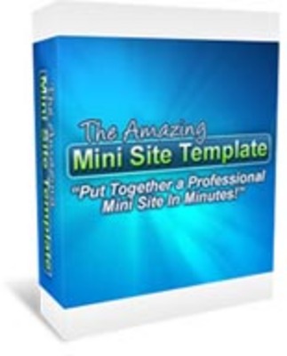 Product picture The Amazing Minisite Template